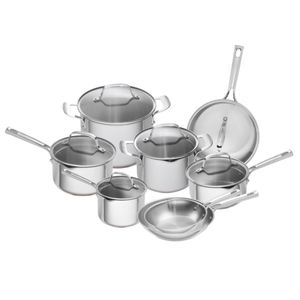 14-Piece Stainless Steel Copper Core Cookware Set
