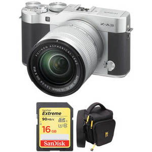 X-A3 Mirrorless Digital Camera with 16-50mm Lens Basic Kit (Silver)