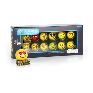 MegaFun USA Moody Marbles Emoji Set - Series 1
