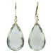 Lita 14k Gold Green Amethyst Briolette Earrings