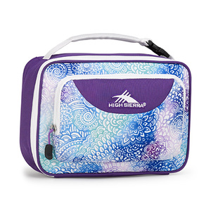 Single Compartment Lunch Bag Flower Daze/Deep Purple/White