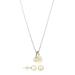"Joy" Inscribed Sterling Silver Medallion Necklace and Earring Set