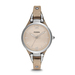 Ladies Georgia Bone Leather Strap Watch Beige Dial