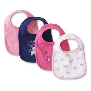 Little Wonders Infant Girls' 4-Pack Bibs - Mommy's Sweet Girl