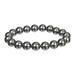 Lita Hematite Round Stretch Bracelet