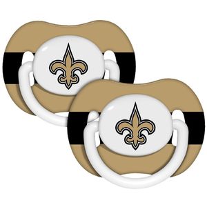 Baby Fanatic New Orleans Saints Pacifiers (Pack of 2)