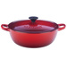 Enameled Cast Iron 2.75 Qt Soup Pot Cerise