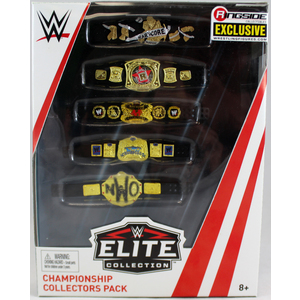 WWE Championship Collectors 5-Belt Pack - Ringside Exclusive Exclusive Toy Wrestling Action Figure Accessories
