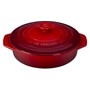 2.1 Qt. Covered Stoneware Round Casserole Cherry