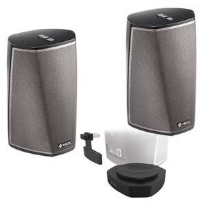 HEOS 1 Series 2 Wireless Speaker Pair and Go Pack Kit (Black)