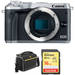 EOS M6 Mirrorless Digital Camera Basic Kit (Body Only, Silver)