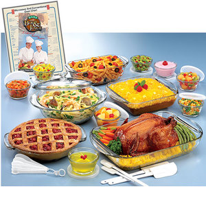 34pc Glass Ovenware Set