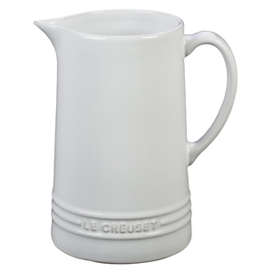 1.6 Qt Stoneware Pitcher White
