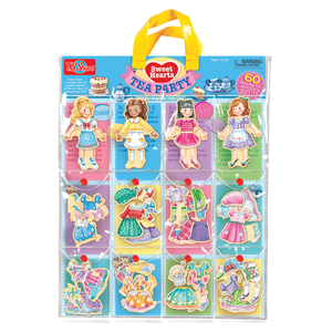 TS Shure Sweets Hearts Tea Party Wooden Magnetic Dress Up Dolls