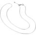 Sterling Silver Adjustable 1.0mm Snake Chain Necklace 22 Inch