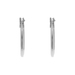 14K White Gold 16mm Snap Hoop Earrings