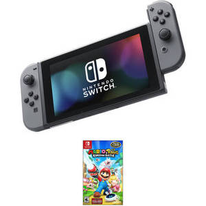 Switch Kit with Super Mario Odyssey (Gray Joy-Con)
