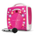 Portable Light-Up Karaoke Machine Pink