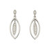 Diamond and Sterling Silver Earrings