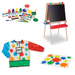 Lets Play Artist Bundle 3+ Years - Easel Easel Accessories Drop Cloth & Smock
