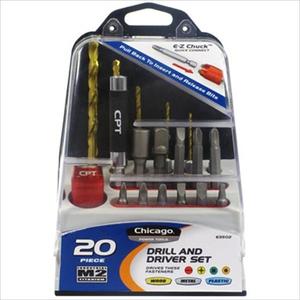Chicago Power Tools 20-Piece Drill/ Driver Set