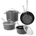 Contemporary Nonstick 8pc Cookware Set