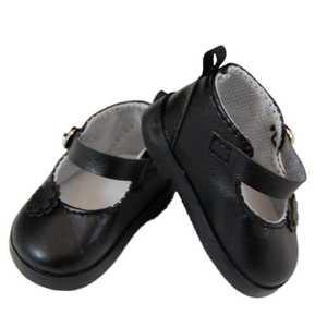 The Queen's Treasures 18" Doll Shoes Clothing Accessory for American Girl® Dolls, High Quality Black Mary Janes & Shoe Box