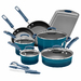 Hard Enamel Nonstick 14pc Cookware Set Marine